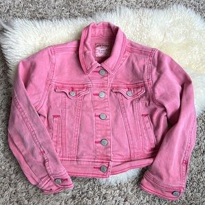 Old Navy pink jean jacket Girls XS